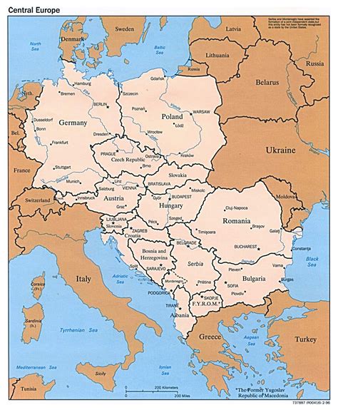 central europe map with cities|Europe Map .